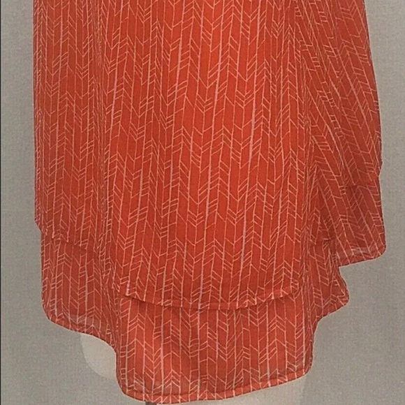 Worthington Women Medium Tunic Top Sleeveless Boho Sheer Lined Stretch - Picture 6 of 12